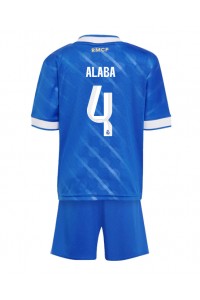 Real Madrid David Alaba #4 Jalkapallovaatteet Lasten Kolmas peliasu 2025-26 Lyhythihainen (+ Lyhyet housut)